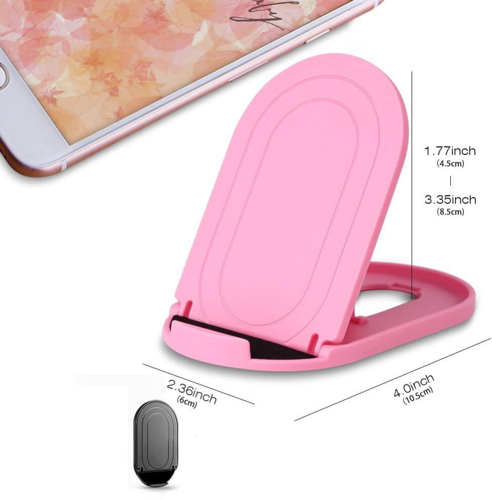 For iPhone 11 12 13 14 Pro Max Plus - STAND FOLD-UP HOLDER TRAVEL DESKTOP CRADLE